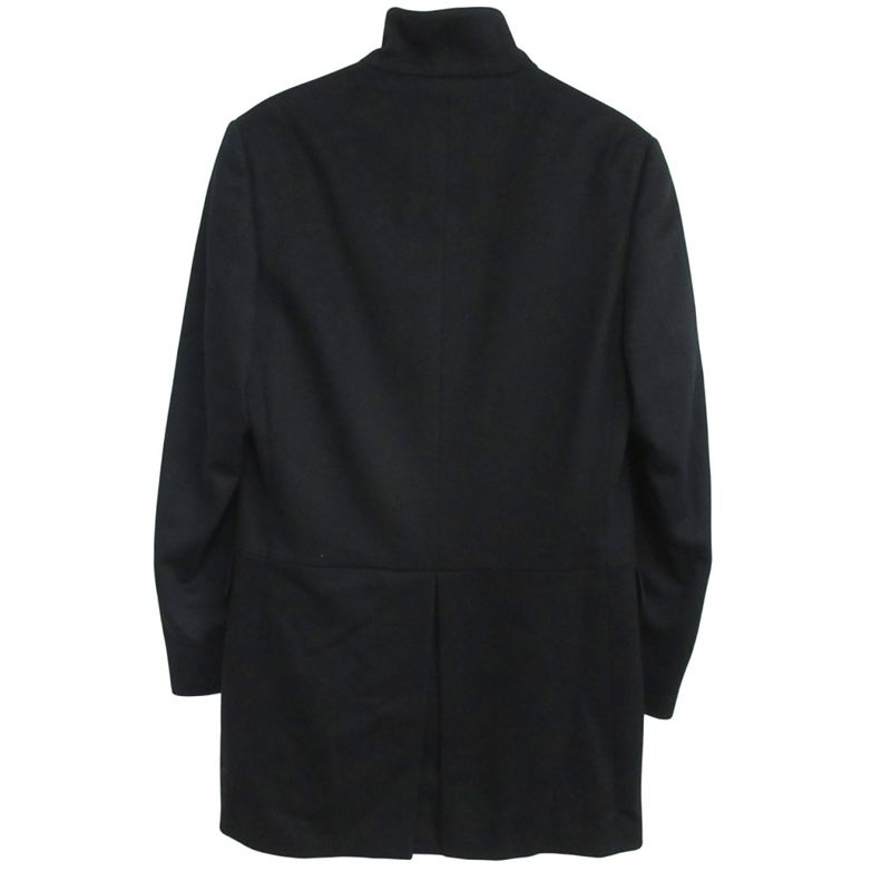 Gucci Wool Melton Stand Collar Coat 46 Black - Mnk3
