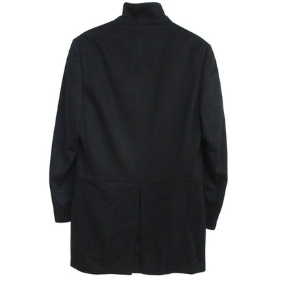 Gucci Wool Melton Stand Collar Coat 46 Black - Mnk3