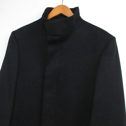 Gucci Wool Melton Stand Collar Coat 46 Black - Mnk3