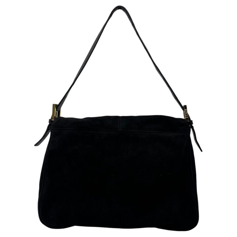 Fendi Vintage Red Glitter Finish Suede Mamma Baguette Vintage Red Glitter