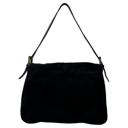 Fendi Vintage Red Glitter Finish Suede Mamma Baguette Vintage Red Glitter