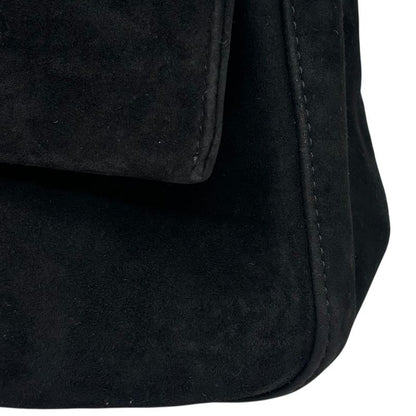 Fendi Vintage Red Glitter Finish Suede Mamma Baguette Vintage Red Glitter