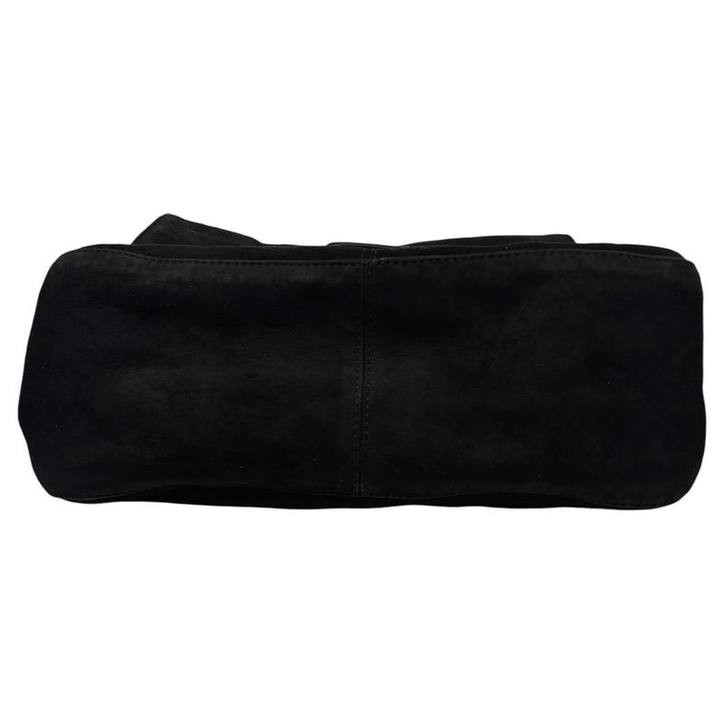 Fendi Vintage Red Glitter Finish Suede Mamma Baguette Vintage Red Glitter