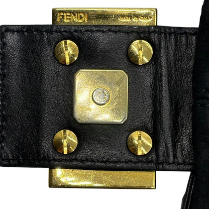 Fendi Vintage Red Glitter Finish Suede Mamma Baguette Vintage Red Glitter