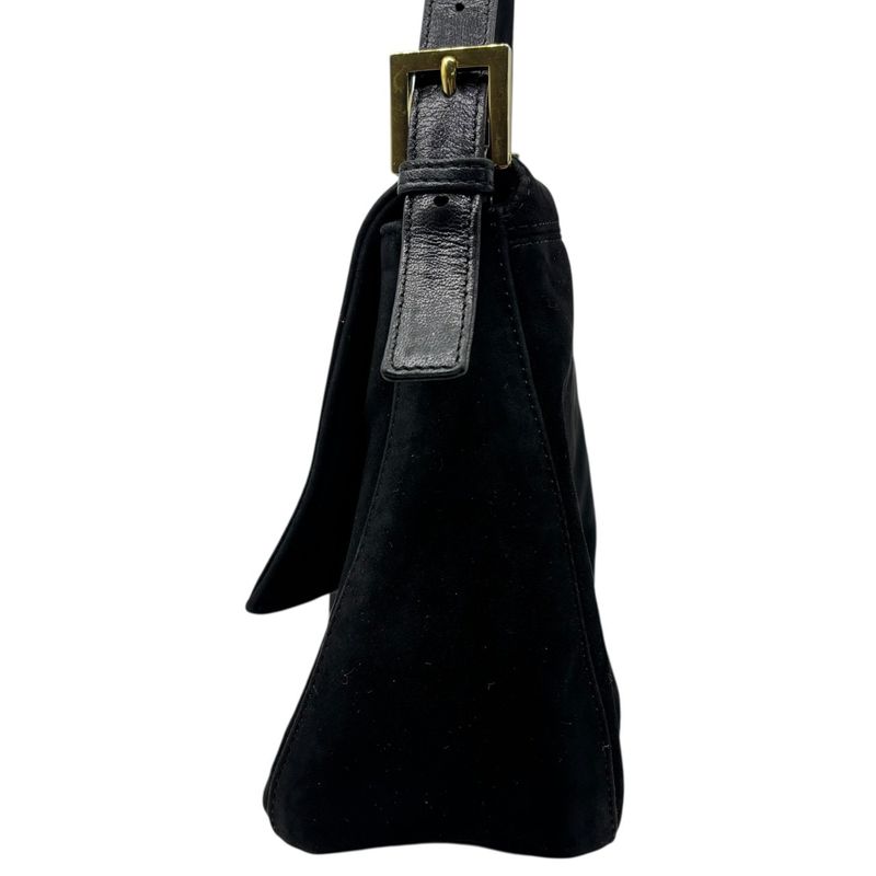 Fendi Vintage Red Glitter Finish Suede Mamma Baguette Vintage Red Glitter