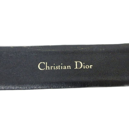 Christian Dior Trotter Belt Total Jacquard Canvas and Leather Black Beige Ibo86