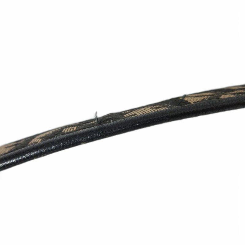 Christian Dior Trotter Belt Total Jacquard Canvas and Leather Black Beige Ibo86