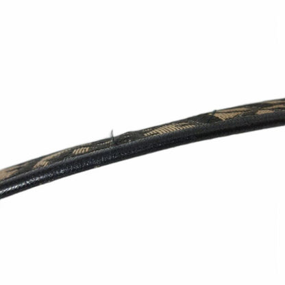 Christian Dior Trotter Belt Total Jacquard Canvas and Leather Black Beige Ibo86