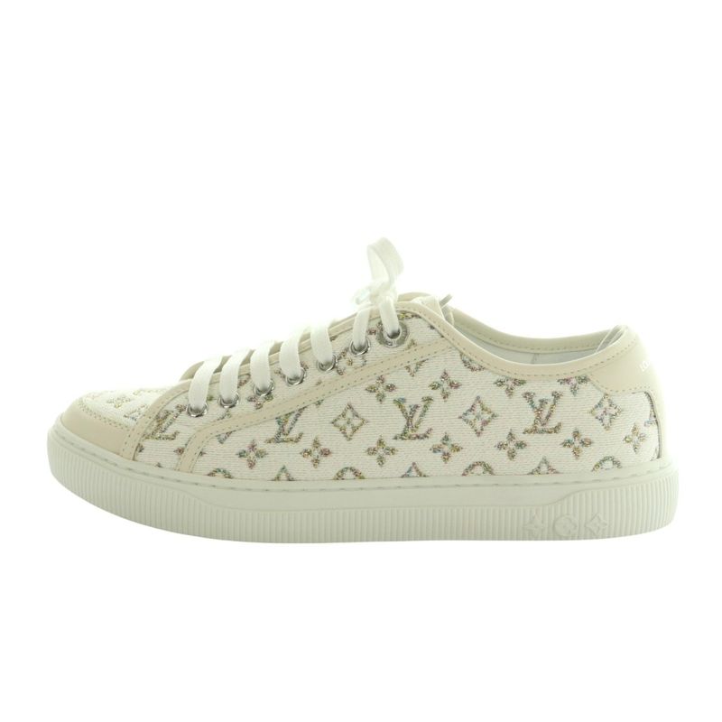 Louis Vuitton 25 Years LV Lagoon Sneakers Shoes Lame Thread 39 25.0cm (9.84in)