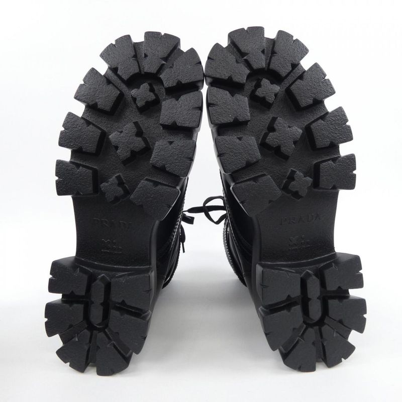 Prada 2ue007 Triangle Logo Boots with Monolithic Pouch