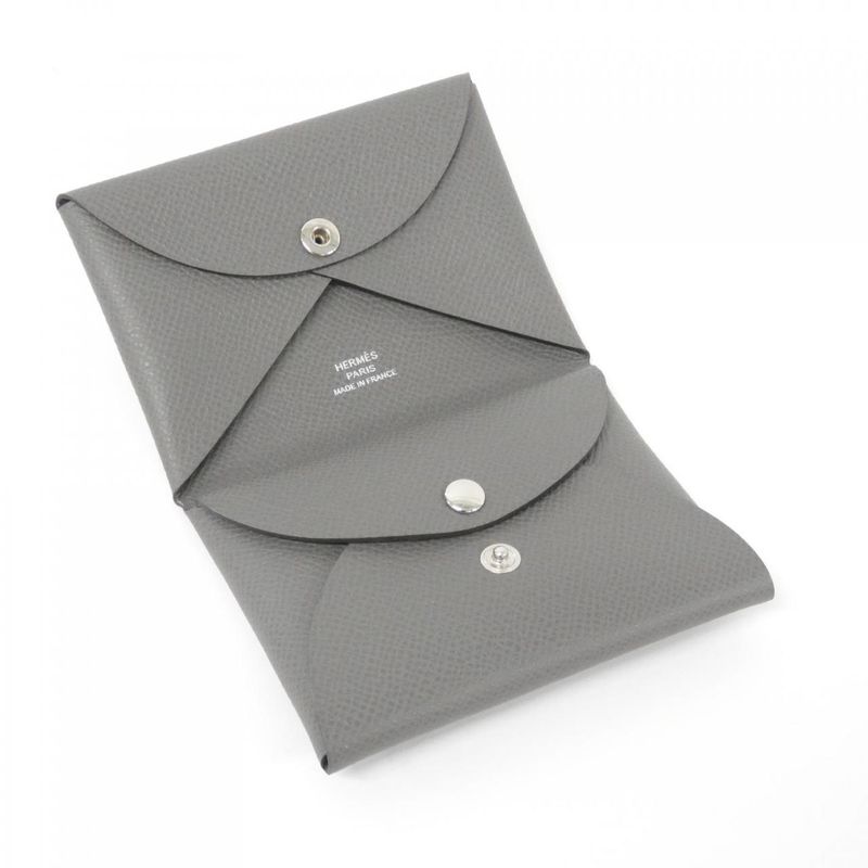 Hermes Calvi Duo 083035ck Coin Case