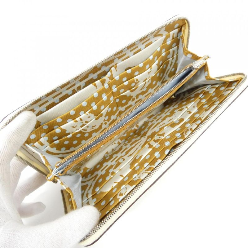 Hermes Brides de Gala Fantome a Pois Silk in Classic 075188ck Wallet