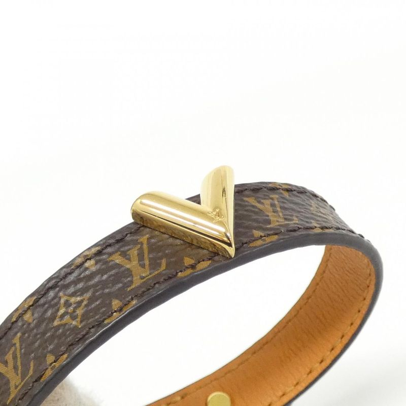 Louis Vuitton Monogram Bracelet Escential V 17cm (6.69in) M6042f Bracelet