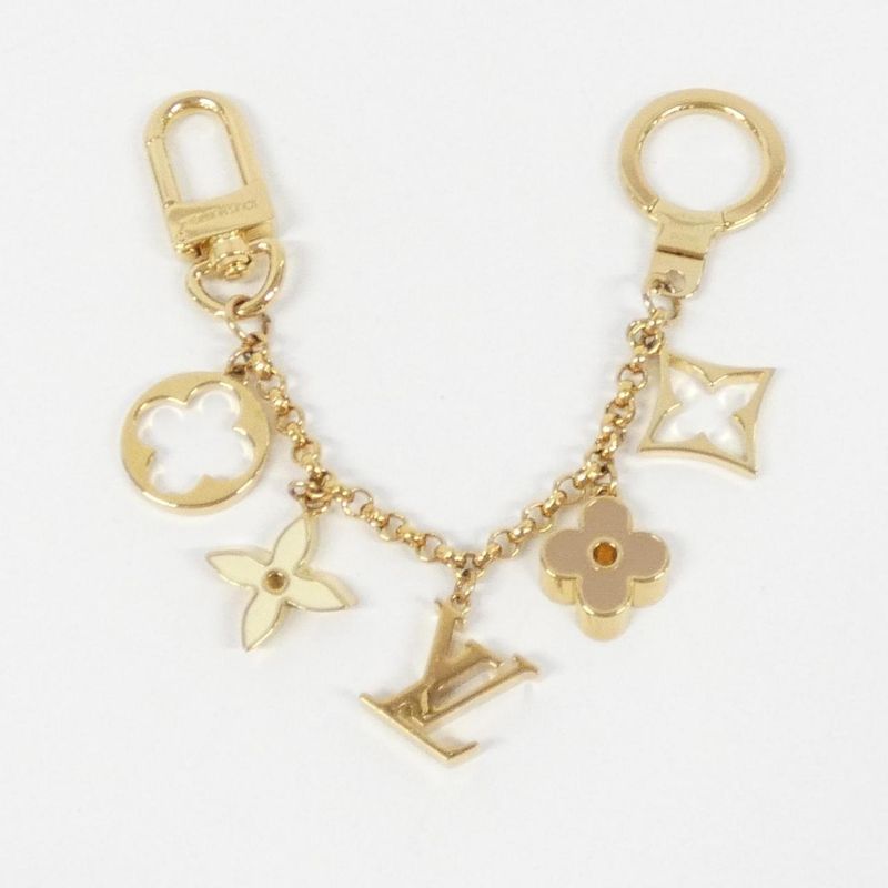 Louis Vuitton Bag Charm Chain Fleur de Monogram M65111 Key Holder
