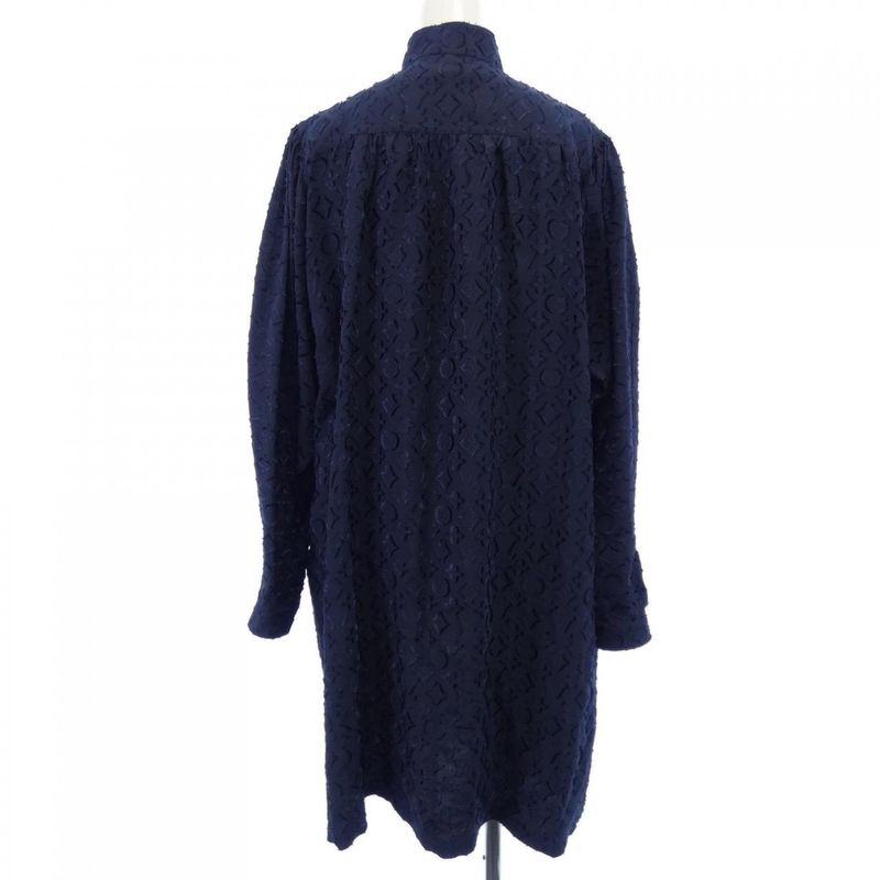 Louis Vuitton Reverse Monogram Fil Coupe Shirt Dress Fpdr05xey Dress