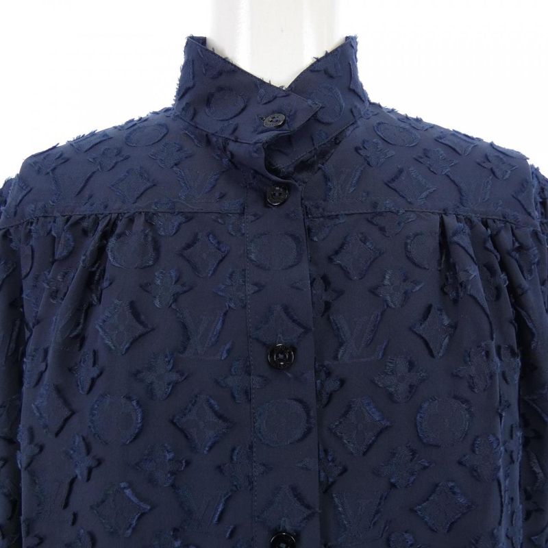 Louis Vuitton Reverse Monogram Fil Coupe Shirt Dress Fpdr05xey Dress