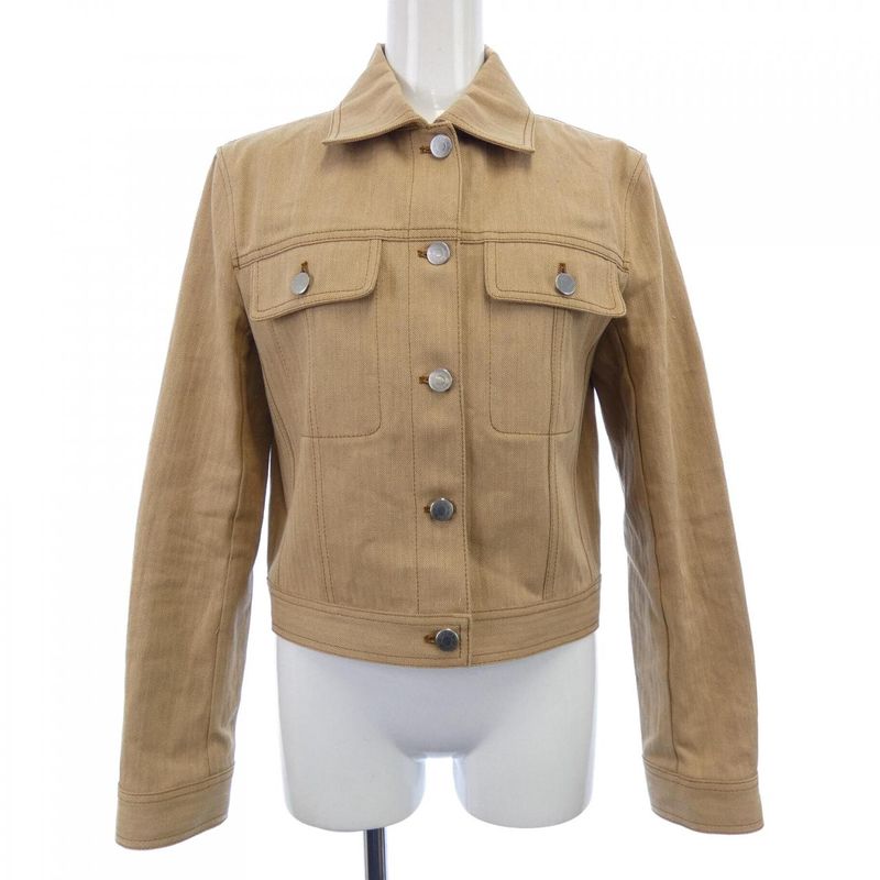 Hermes Herringbone 4h0257di Denim Jacket