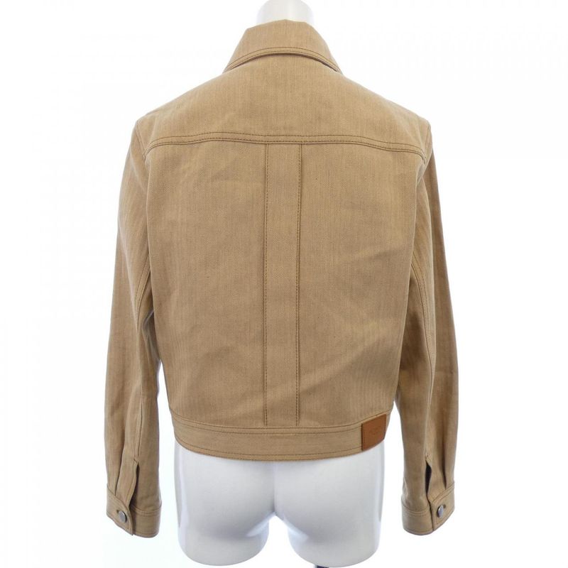 Hermes Herringbone 4h0257di Denim Jacket