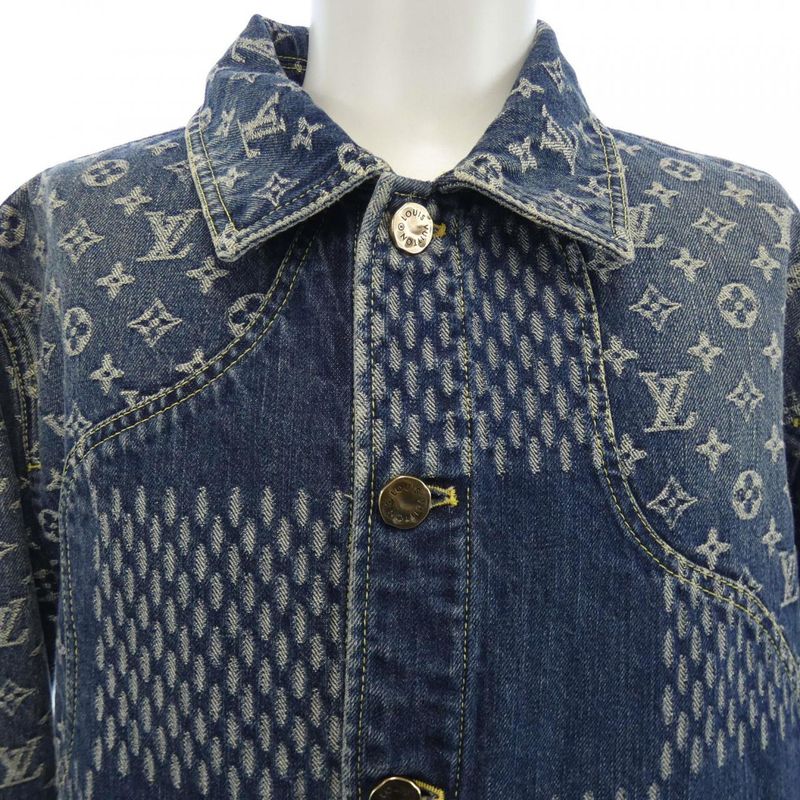 Louis Vuitton Giant Damier Wave Monogram Nigo Hja10wuzc Denim Jacket
