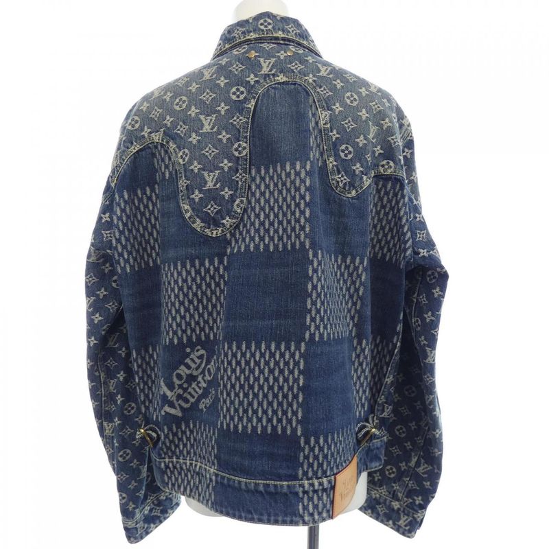 Louis Vuitton Giant Damier Wave Monogram Nigo Hja10wuzc Denim Jacket