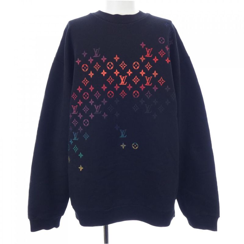 Louis Vuitton Embroidered Cotton Sweatshirt Hqy31wihn Sweatshirt