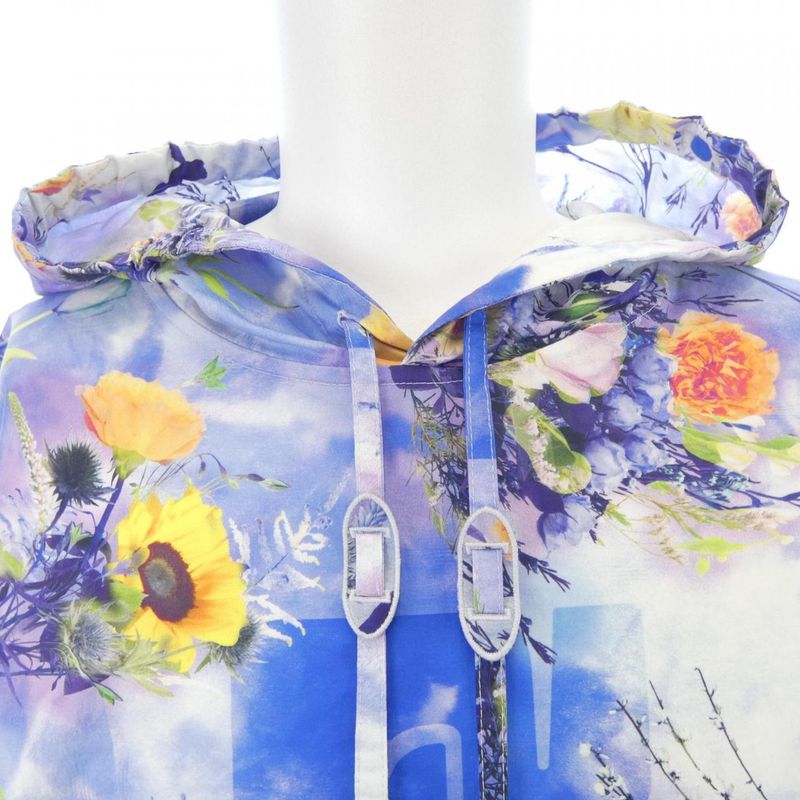 Louis Vuitton Flower Poplin Patchwork Hoodie His79wtxb Parka