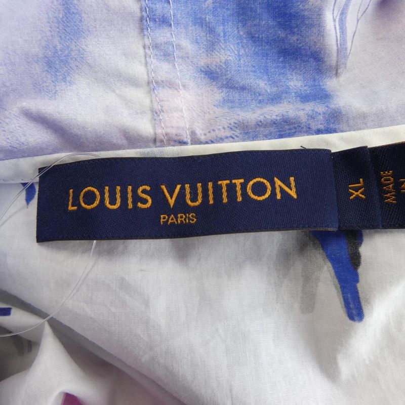 Louis Vuitton Flower Poplin Patchwork Hoodie His79wtxb Parka