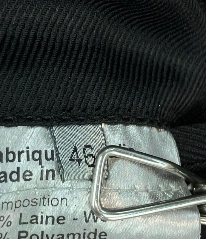 Dior Homme Chester Coat Wrap Black Wool 09aw 9h3131800315 Men's Size 46 (M)