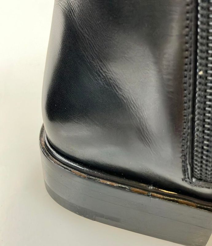 Louis Vuitton Side Gore Boots Side Zip Men's Size 5 1 2 (25cm (9.84in)) Louis