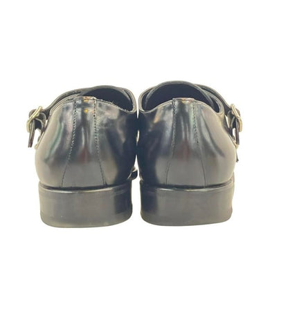 Saint Laurent Paris Double Monk Strap Leather Shoes Women's Size 37 1 2 (24.5cm