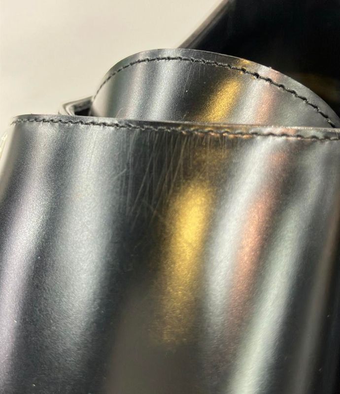 Saint Laurent Paris Double Monk Strap Leather Shoes Women's Size 37 1 2 (24.5cm