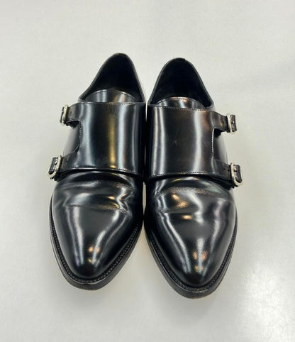 Saint Laurent Paris Double Monk Strap Leather Shoes Women's Size 37 1 2 (24.5cm