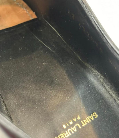 Saint Laurent Paris Double Monk Strap Leather Shoes Women's Size 37 1 2 (24.5cm