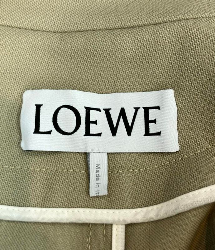 Loewe Jacket Combo Anagram Logo Leather Patch Blouson Wool Workwear Jacket
