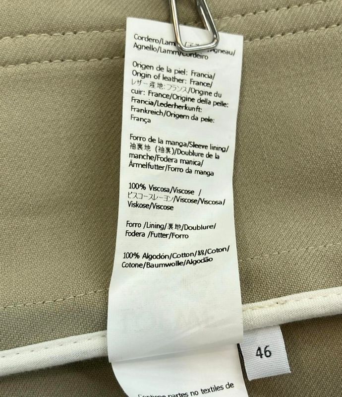 Loewe Jacket Combo Anagram Logo Leather Patch Blouson Wool Workwear Jacket