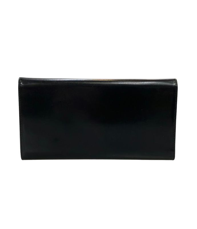Prada Trifold Multi Wallet Patent Leather Pass Port Case Unisex Prada