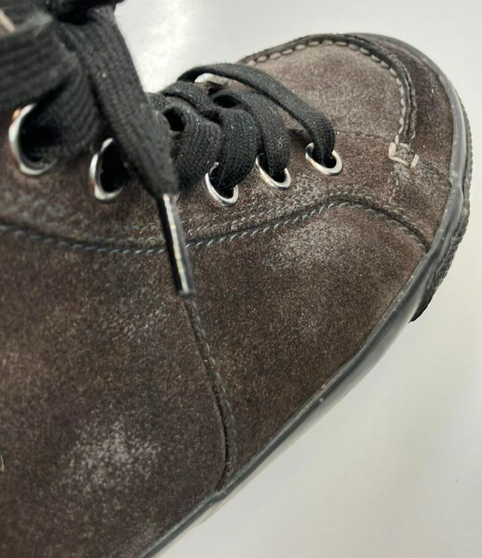 Prada High Cut Sneakers Suede Men's Size 6.5 (25.5cm (10.04in)) Prada