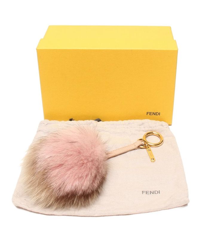 Fendi Back Charm Fur Pompom Women's Fendi