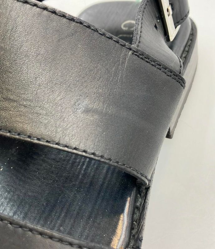 Gucci Leather Sandals Sherry Line Men's Size 40 (25cm (9.84in)) Gucci