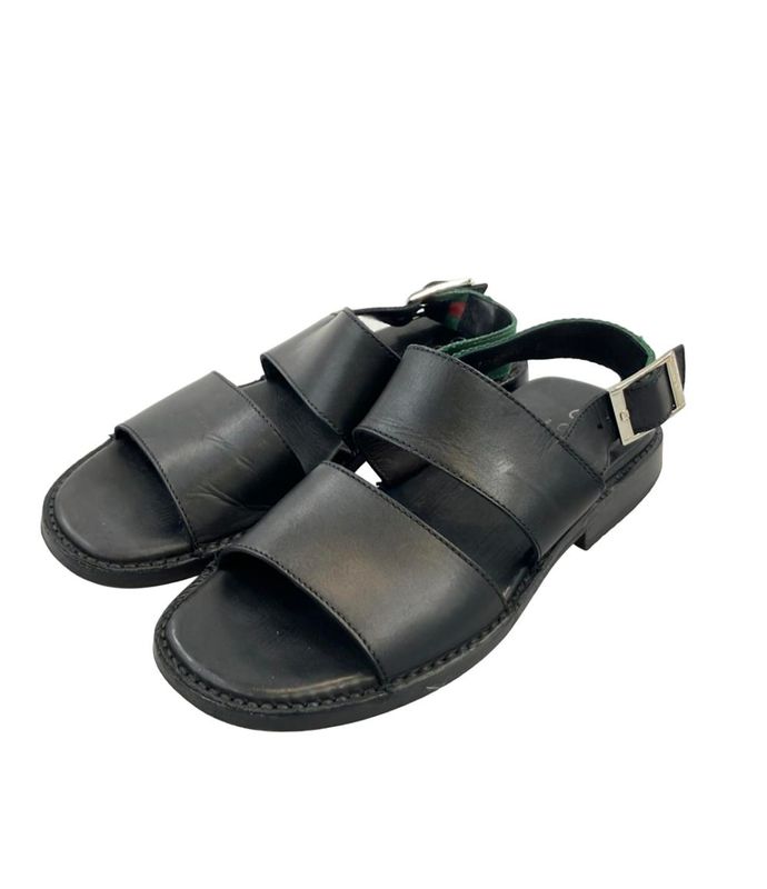 Gucci Leather Sandals Sherry Line Men's Size 40 (25cm (9.84in)) Gucci