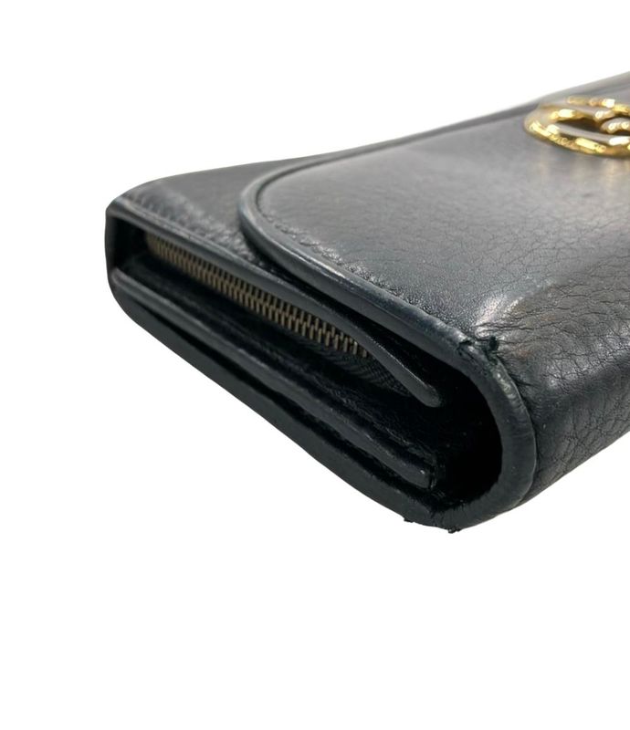 Gucci Long Wallet Double G Continental Wallet 245739 496085 Unisex Gucci
