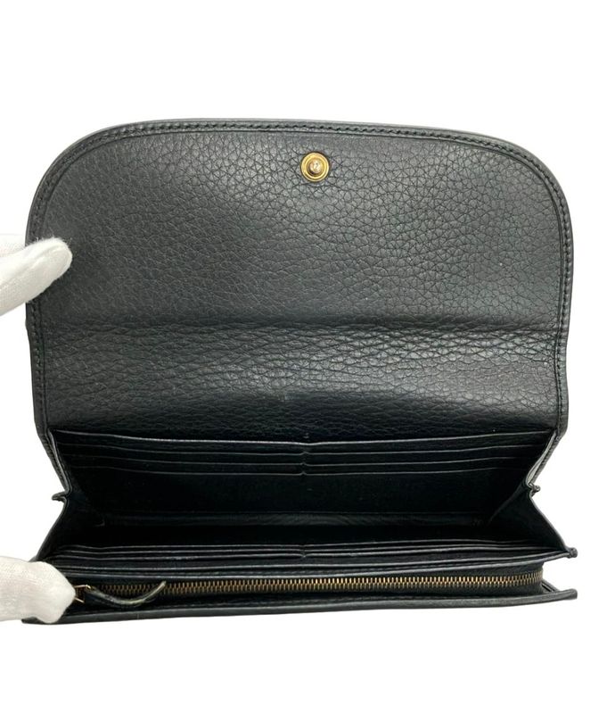 Gucci Long Wallet Double G Continental Wallet 245739 496085 Unisex Gucci