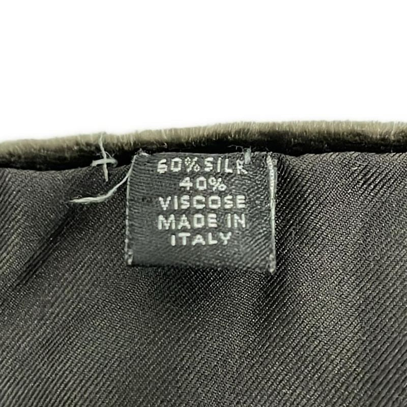 Yves Saint Laurent Scarf - Dark Brown and Dark Gray Silk