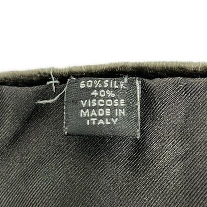 Yves Saint Laurent Scarf - Dark Brown and Dark Gray Silk
