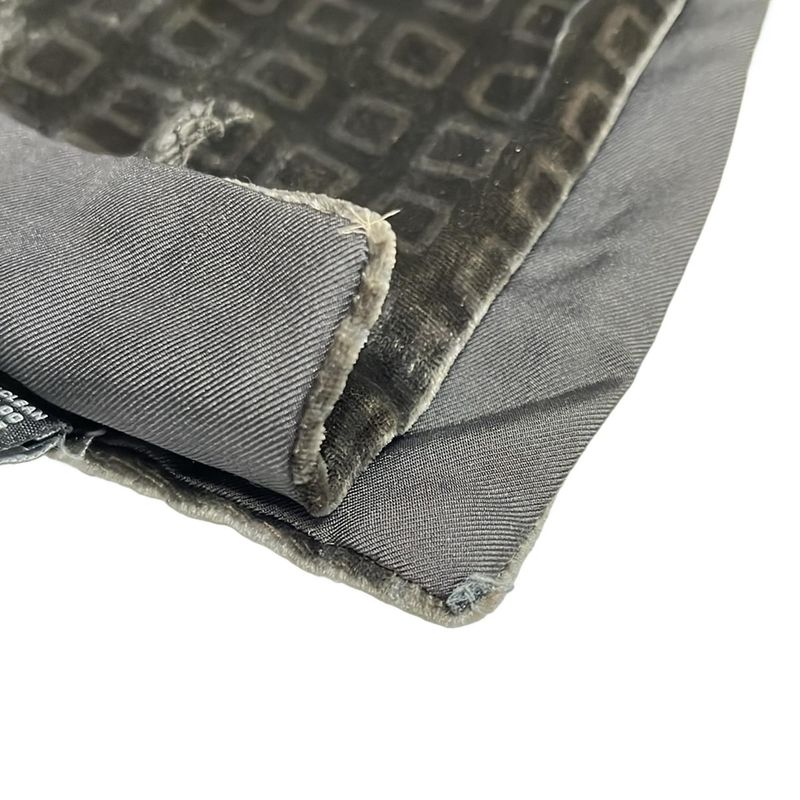 Yves Saint Laurent Scarf - Dark Brown and Dark Gray Silk