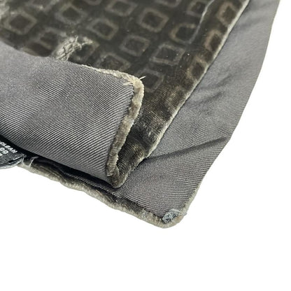 Yves Saint Laurent Scarf - Dark Brown and Dark Gray Silk