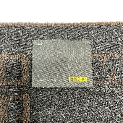 Fendi Shawl Excellent Condition - Dark Brown and Dark Gray Wool