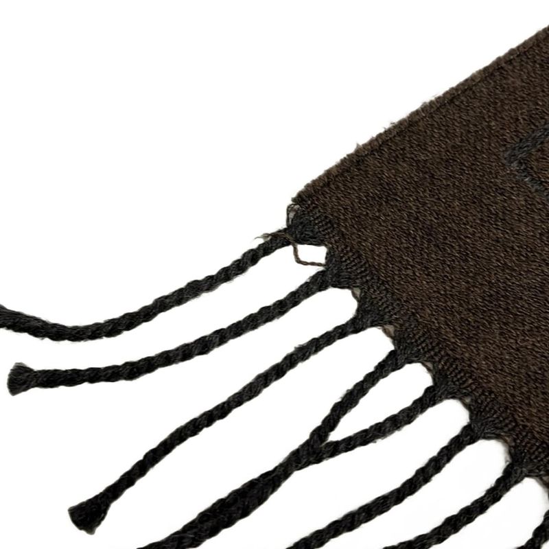 Fendi Shawl Excellent Condition - Dark Brown and Dark Gray Wool