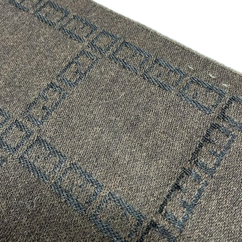 Fendi Shawl Excellent Condition - Dark Brown and Dark Gray Wool