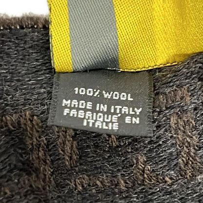 Fendi Shawl Excellent Condition - Dark Brown and Dark Gray Wool